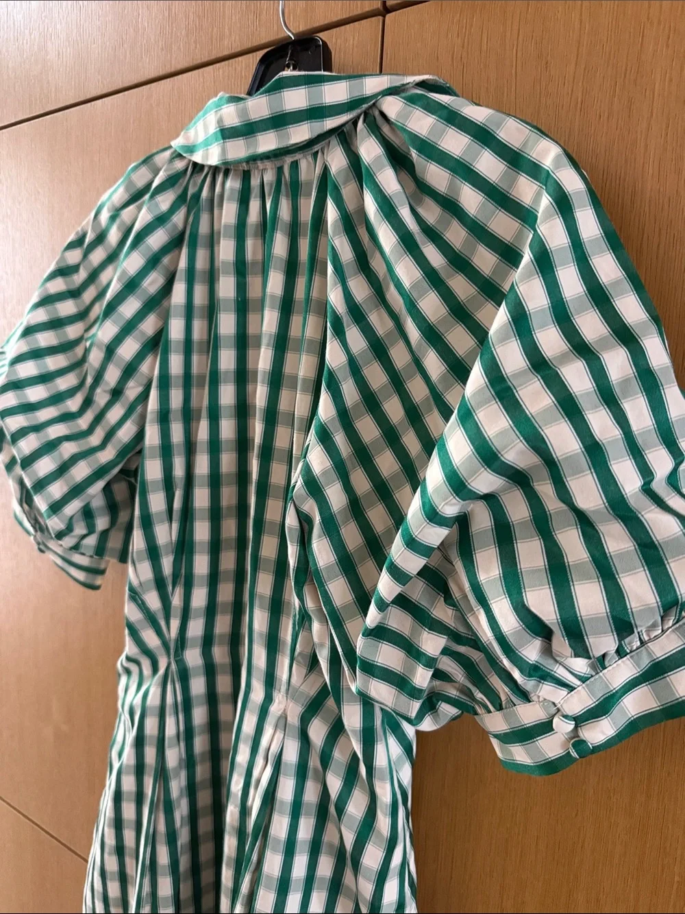 English Laundry GINGHAM CHECK MIDI DRESS Color Green Womens size XSmall
